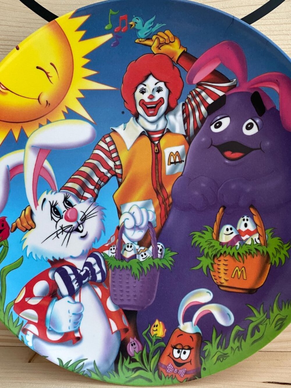 McDonald's Collector Plate 1996, Easter Spring Theme, Made in USA, Vintage Decor